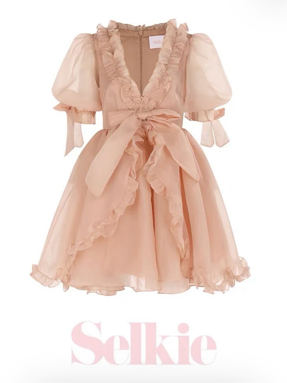 Selkie Sparrow Marie Dress - Blush Pink Ruffle Dress (VERY NEW) - Picture 3 of 9